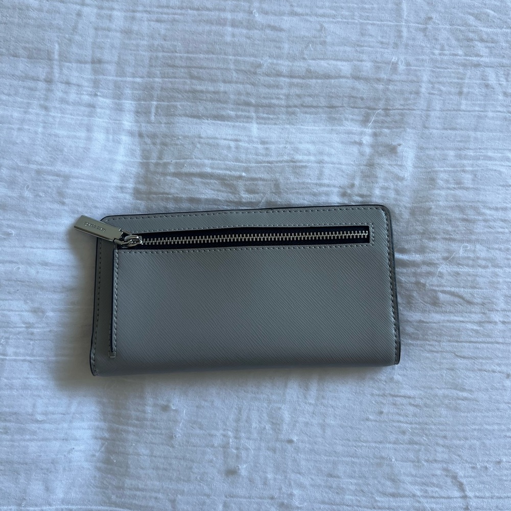 Kate Spade Colorblock Slim Wallet — White & Light Gray - Picture 4 of 7